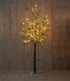 Dennenboom H180cm 96Led classic warm bruin