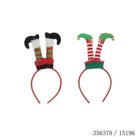 Diadeem elf 26x11cm paill 2ass