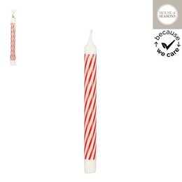 Dinerkaars 2x25cm wit rood