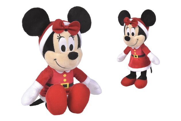 Disney - pluche Minnie Kerst 25cm