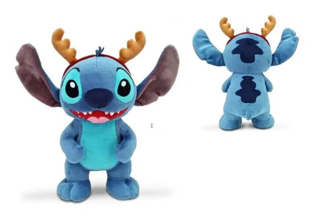 Disney - pluche Stitch met gewei 25cm