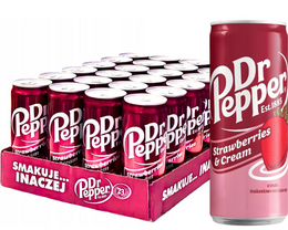 Dr Pepper strawberry cream 24x33cl