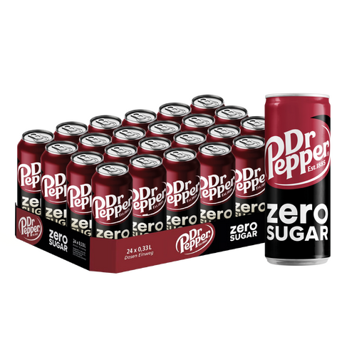 Dr Pepper zero sugar 24x33cl - afbeelding 1