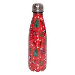 Drinkfles 500ml Kerstprint 2ass
