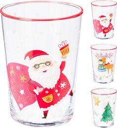 Drinkglas 510ml Kerst 3ass