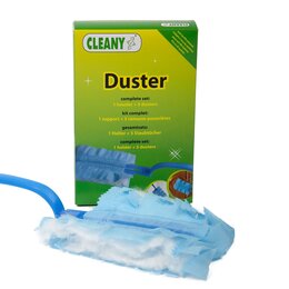 duster cleany magic + 5 res wisdoekjes - afbeelding 1
