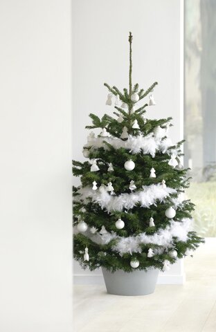 Ecopots kerstboomvoet XL - white grey Ø 50cm - afbeelding 3