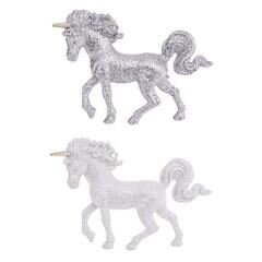 Eenhoorn H14cm kunststof 2ass