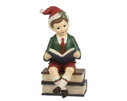 Elf 22x23x41cm jongen met boek