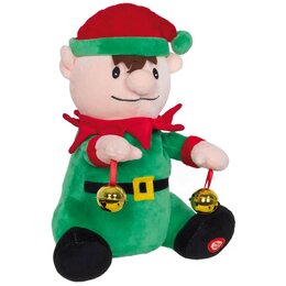 elf / lutin noel 29cm peluche