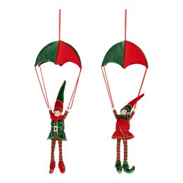Elf parachute 24x24x58cm 2ass