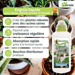 Engrais liquide pour cactus & succulentes & bonsaï  - 500ML - image 3