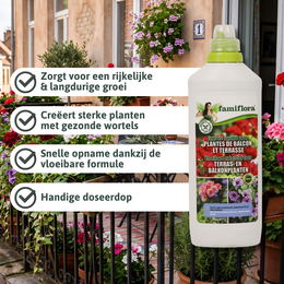 Engrais liquide pour plantes de balcon et terrasse 1L - image 2