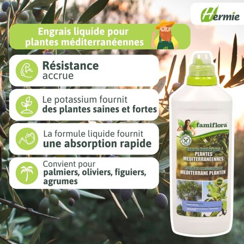 Engrais liquide pour plantes méditerranéennes 1L - image 3