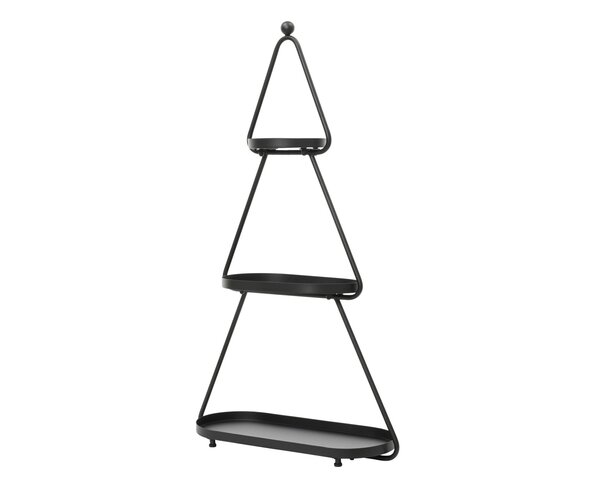 Etagère 23x62cm 3niveau's ijzer zwart