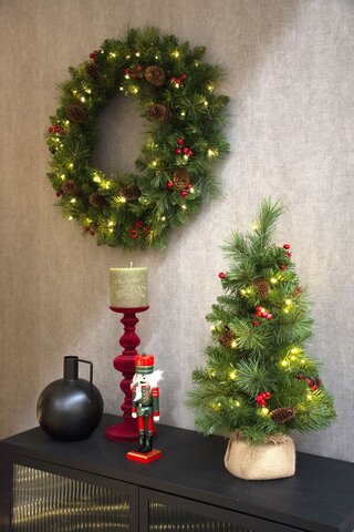 Everyday Miniature Pine Cone & Berry Tree 81cm 50L - afbeelding 2