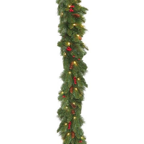 Everyday Pine Cone & Berry Garland 274cm 50led - image 1