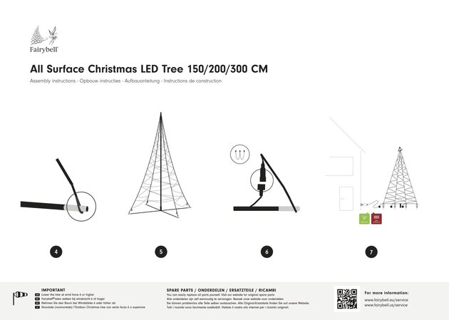 Fairybell AS 200CM-240LED warmwit met twinkellichtjes - afbeelding 9