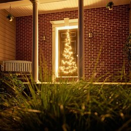 Fairybell Deur Boom 210CM-120LED warmwit met twinkellichtjes - afbeelding 1