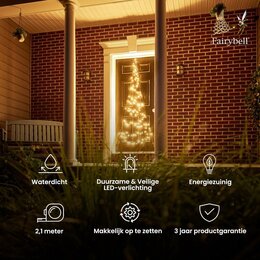 Fairybell Deur Boom 210CM-120LED warmwit met twinkellichtjes - afbeelding 2