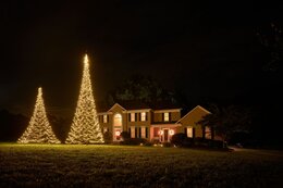 Fairybell kerstverlichting kerstboom buiten 10m hoog (2000 LED-lampjes in warmwitte kleur) - afbeelding 3