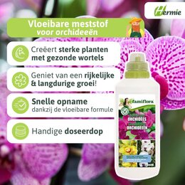 Famiflora Vloeibare meststof voor Orchideeën 0,5L - afbeelding 2