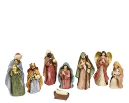 Figure crèche groupe 7x15cm