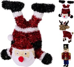 Figure Noël Tinsel H28cm 3ass