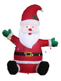 Figure Père Noël gonflable 147x96x183cm