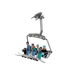 figuren zittend ski's - 6st