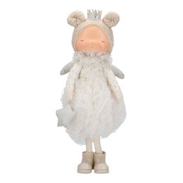 Fille princesse 19x17x39cm blanc