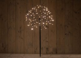 firework 120l/45cm led warm wit (10 warm wit flash) op 70cm steker 5m aanloopsnoer ip44 trafo