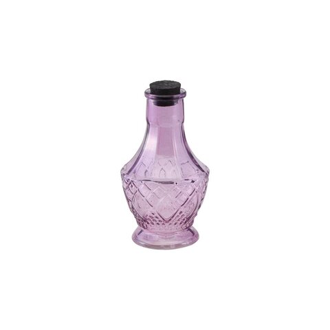 Fles glas D6xH11cm groen - afbeelding 2