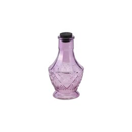 Fles glas D6xH11cm paars