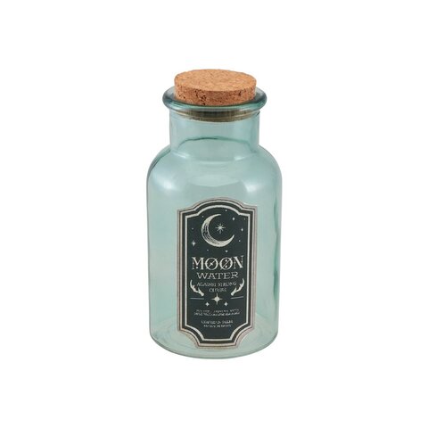 Fles glas D6xH13cm groen