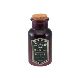 Fles glas D6xH13cm paars