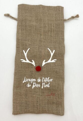 Fleszak jute 15x33cm