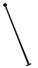 Flexibele stang voor slinger 88-158cm zwart