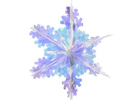Flocon de neige H40cm iris