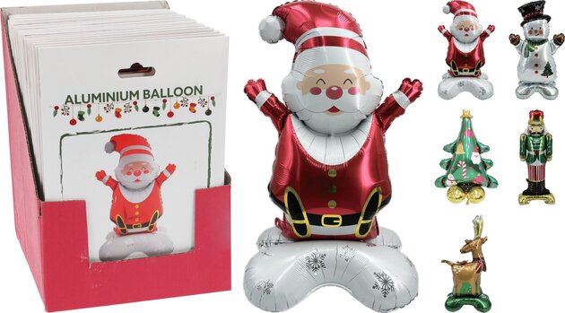 Folieballon Kerst 5ass
