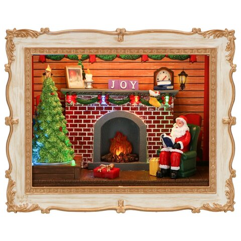 Fotokader Kerst 24x10x19cm Led 2ass - afbeelding 2
