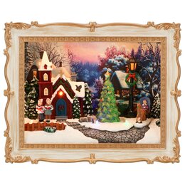 Fotokader Kerst 24x10x19cm Led 2ass - afbeelding 3