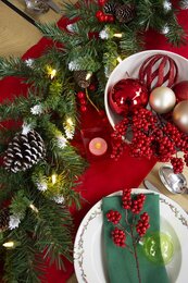 Frosted Berry Garland L274cm D25cm 50Led - afbeelding 3