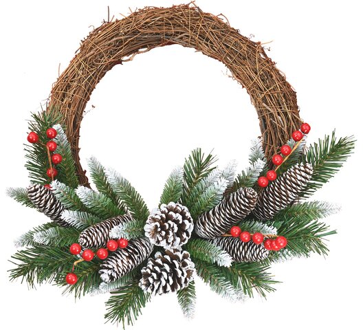 Frosted Berry wreath D41cm - afbeelding 1