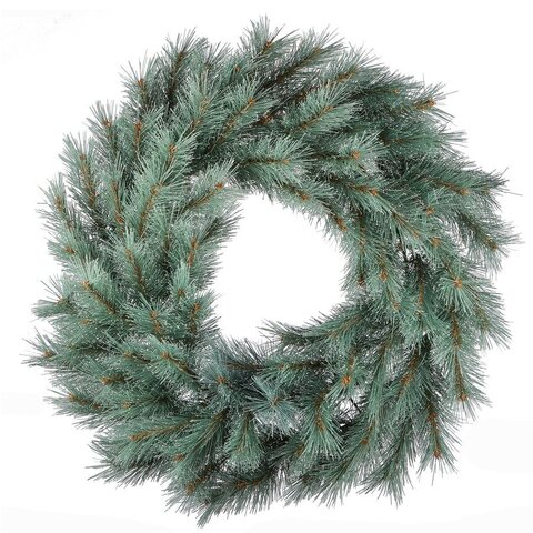 Frosted Ontario Green Wreath D61cm 50Led