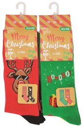 Funny feet X-MAS 2paar mt39-42/mt43-47 - ass