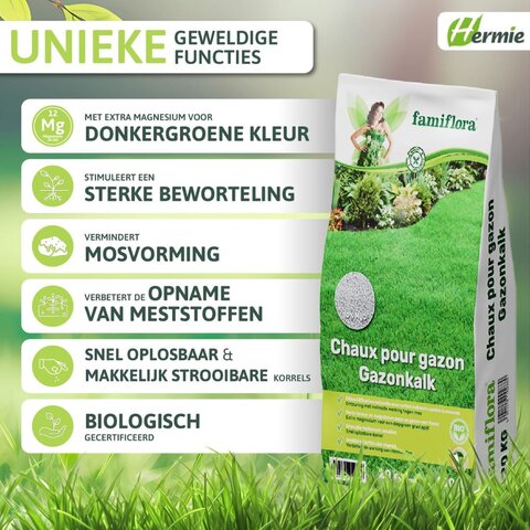 Gazonkalk met magnesium 20kg - afbeelding 2