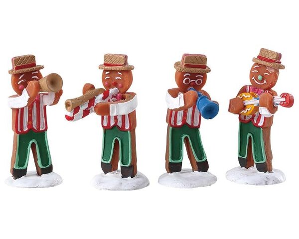 Gingerbread Jazz, Set Of 4