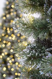 Glittery Bristle Hinged w/ 65 Pine Cones 213cm - afbeelding 2