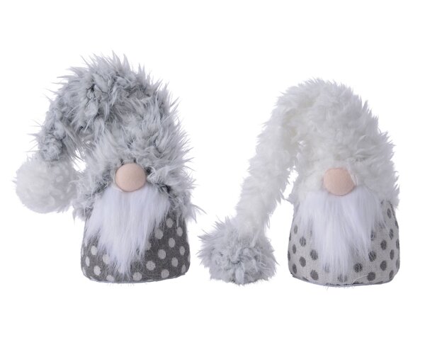 Gnome als kerstman 13x11x50cm 2ass